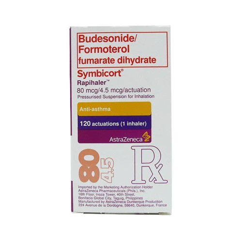 [RX-T11350-RESP-CAT00293] Symbicort Rapihaler (budesonide/formoterol) 80mcg/4.5mcg inhaler