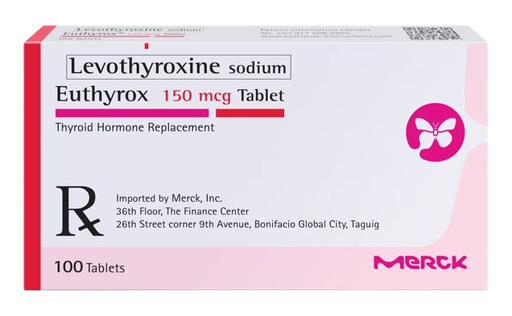 [RX-T11001-GUT-CAT00082] Euthyrox (Levothyroxine) 150mcg tablet 