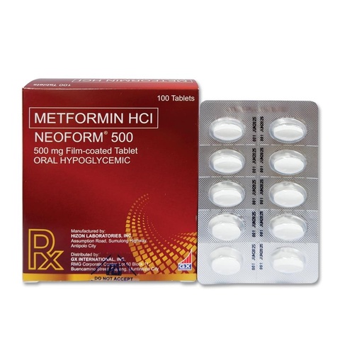 [RX-T11641-ADIAB-CAT00091] Neoform (Metformin) 500mg Film-Coated Tablet 