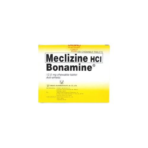 [OTC-T10110-PAIN-CAT00027] Bonamine (Meclizine Hydrochloride) 12.5mg Chewable Tablet 