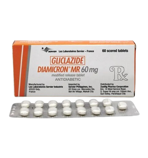 [RX-T10377-ADIAB-CAT00070] Diamicron MR (Gliclazide) 60mg Modified Release Tablet 