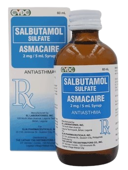 [RX-T11292-RESP-CAT00235] Asmacaire (Salbutamol) 2mg/5ml Syrup 60ml
