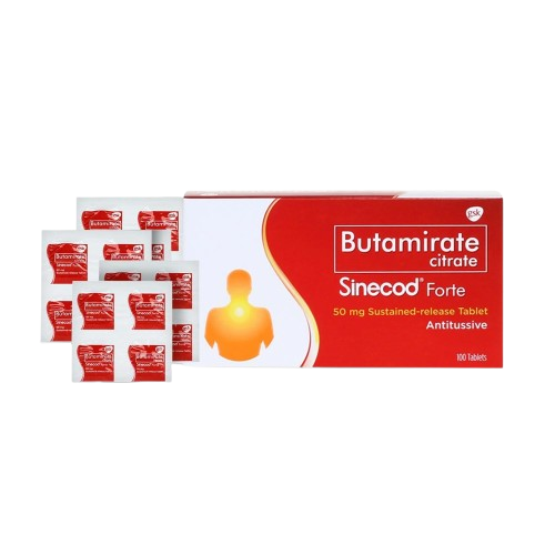 [OTC-T10249-RESP-CAT00059] Sinecod Forte (Butamirate Citrate) 50mg Sustained-Release Tablet