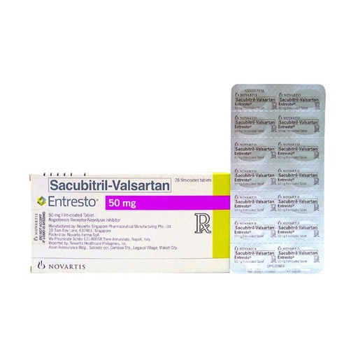 [RX-T10586-CARDI-CAT00193] Entresto (Sacubitril-Valsartan) 50mg Tablet