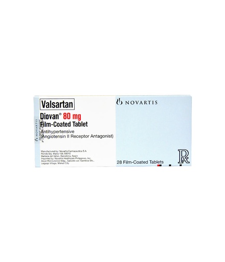 [RX-T10469-CARDI-CAT00076] Diovan (Valsartan) 80mg Tablet 