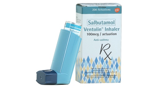 [RX-T11287-RESP-CAT00230] Ventolin (salbutamol) 100mcg per actuation inhaler 200 doses
