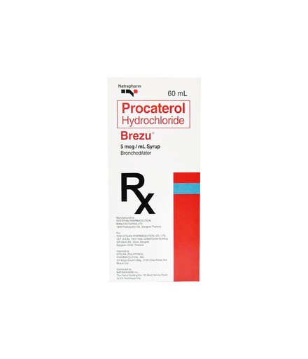 [RX-T11347-RESP-CAT00290] Brezu (Procaterol) 5mcg/ml Syrup 60ml