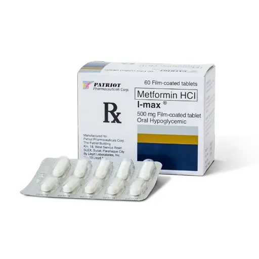 [RX-T10316-ADIAB-CAT00009] I-Max (Metformin) 500mg Tablet 
