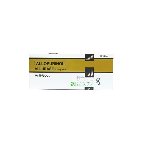 [RX-T11136-PAIN-CAT00179] Allurase (Allopurinol) 300mg Tablet