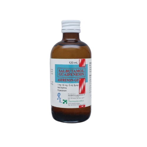 [RX-T11207-RESP-CAT00150] Asfrenon-GF (Salbutamol + Guaifenesin) Syrup 120ml