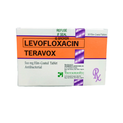 [RX-T10227-ABIO-CAT00227] Teravox (Levofloxacin) 500mg Tablet