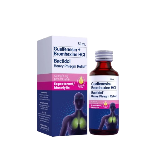 [OTC-T10293-RESP-CAT00103] Bactidol Heavy Phlegm Relief 100mg/4mg/5ml Syrup 50ml
