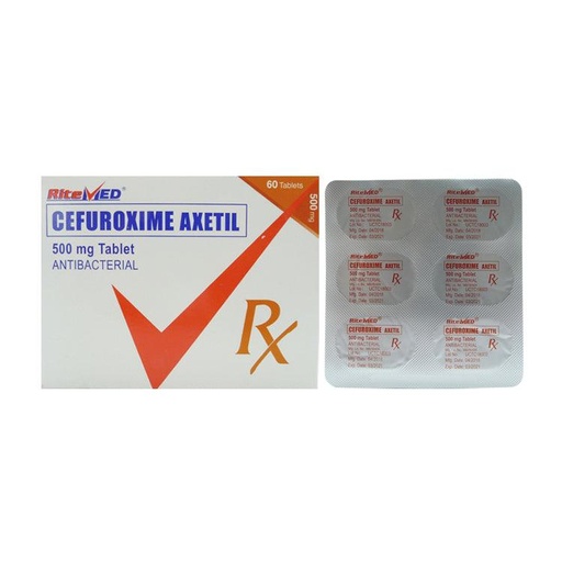 [RX-T10065-ABIO-CAT00065] RM Cefuroxime Axetil (Cefuroxime) 500mg Tablet