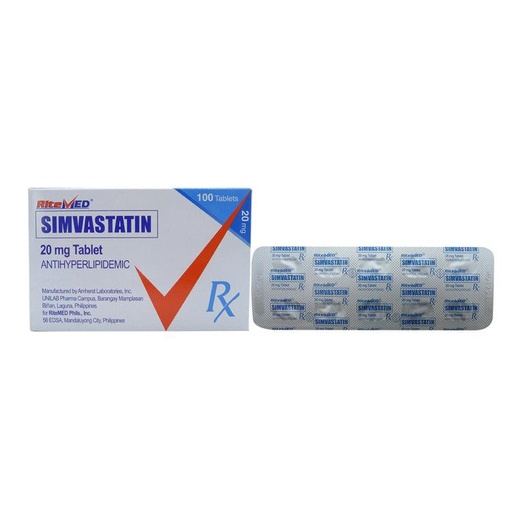 [RX-T10499-CARDI-CAT00106] RM Simvastatin (Simvastatin) 20mg Tablet