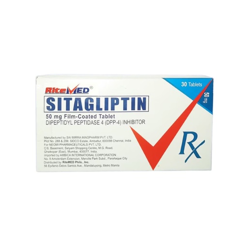 [RX-T11595-ADIAB-CAT00089] RM Sitagliptin (Sitagliptin) 50mg Tablet