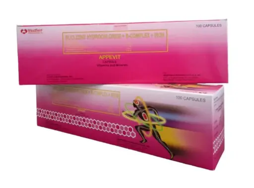 [OTC-T10631-VITF-CAT00282] Appevit (Buclizine hydrochloride + B-complex + iron) cap