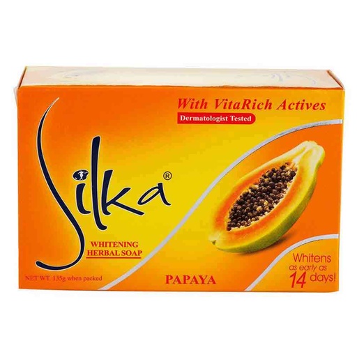 [GR-T10915-SNB-CAT00257] Silka Papaya Soap 135g 