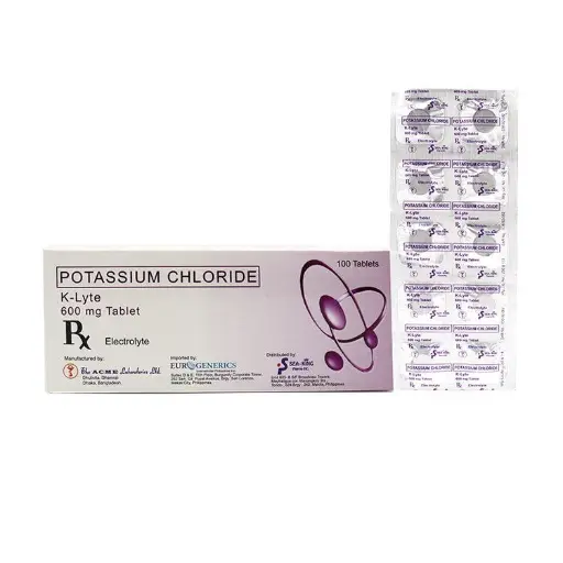 [RX-T10941-GUT-CAT00022] K-Lyte (potassium chloride) 600mg tablet 