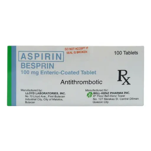 [RX-T10529-CARDI-CAT00136] Besprin (Aspirin) 100mg Tablet 