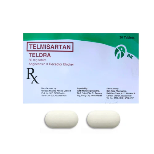 [RX-T10583-CARDI-CAT00190] Teldra (Telmisartan) 80mg Tablet 