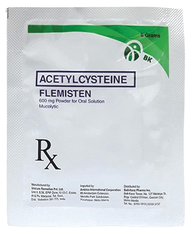 [RX-T11374-RESP-CAT00317] Flemisten (Acetylcysteine) 600mg Sachet