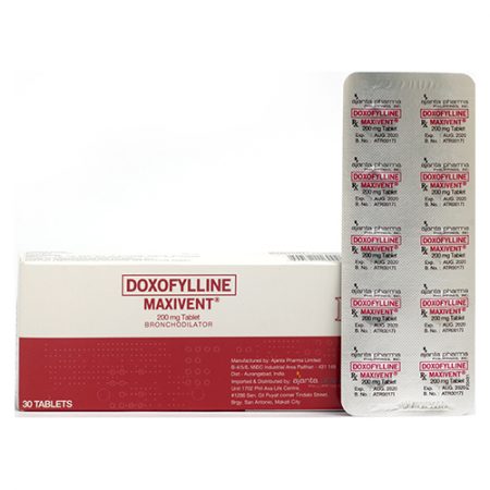 [RX-T11426-RESP-CAT00369] Maxivent (Doxofylline) 200mg Tablet