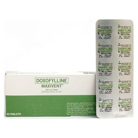 [RX-T11318-RESP-CAT00261] Maxivent (Doxofylline) 400mg Tablet