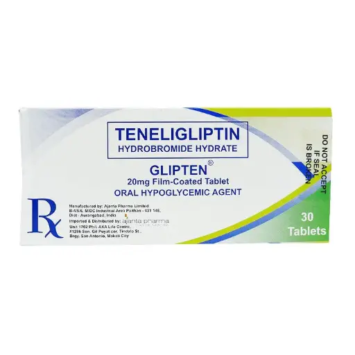 [RX-T10354-ADIAB-CAT00047] Glipten (Teneligliptin) 20mg Film-Coated Tablet