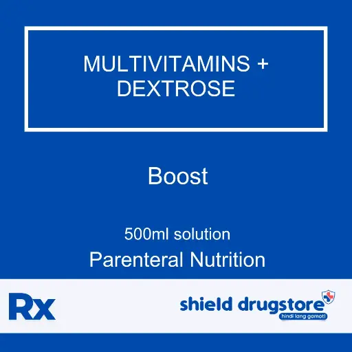 [RX-T11628-PAREN-CAT00264] Boost (multivitamins + dextrose) 500ml sol'n for IV