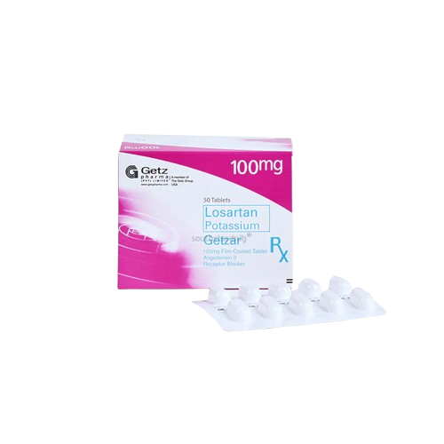 [RX-T10641-CARDI-CAT00248] Getzar (losartan potassium) 100mg tablet