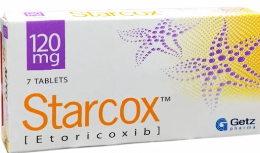 [RX-T11184-PAIN-CAT00227] Starcox (Etoricoxib) 120mg tablet 