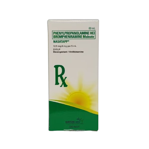 [OTC-T10260-RESP-CAT00070] Nasatapp (Chlorphenamine Maleate + Phenylephrine) 12.5mg/4mg Syrup 60ml