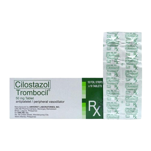 [RX-T10625-CARDI-CAT00232] Trombocil (Cilostazol) 50mg Tablet