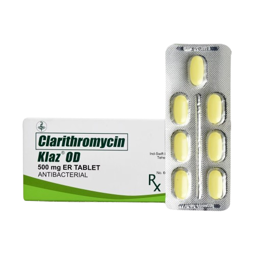 [RX-T10036-ABIO-CAT00036] Klaz OD (Clarithromycin) 500mg Extended Release Tablet
