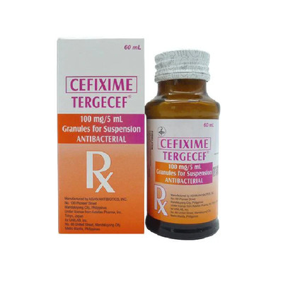 [RX-T11542-ABIO-CAT00313] Tergecef (cefixime) 100mg/5ml oral suspension, 60ml