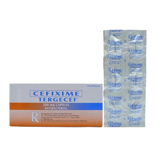 [RX-T11566-ABIO-CAT00321] Tergecef (cefixime) 200mg capsule