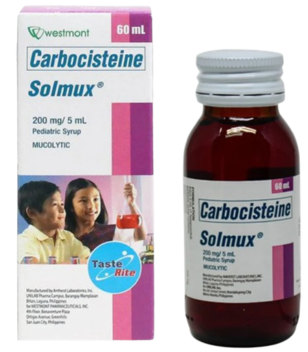 [OTC-T10273-RESP-CAT00083] Solmux (Carbocisteine) 200mg/5ml syrup 60ml