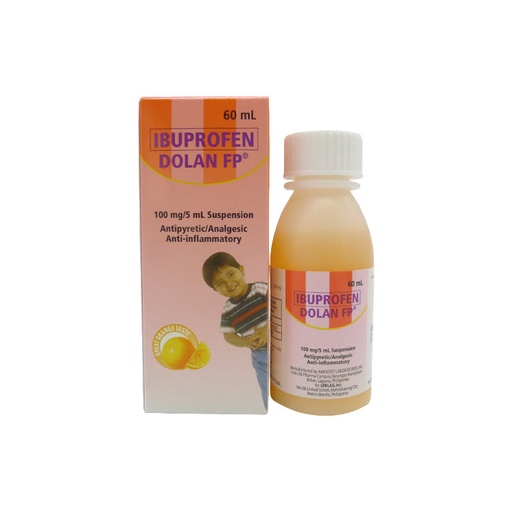 [OTC-T10160-PAIN-CAT00077] Dolan Forte (ibuprofen) 100mg/5ml oral suspension, 60ml
