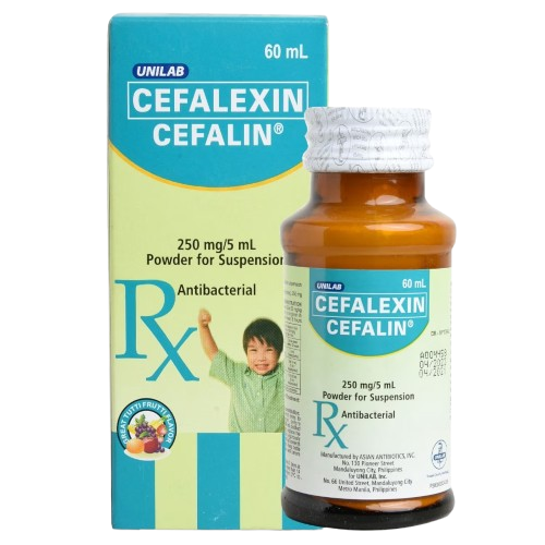 [RX-T10070-ABIO-CAT00070] Cefalin (Cefalexin) 250mg Susp 60ml