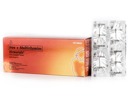 [OTC-T10708-VITF-CAT00359] Hemarate (ferrous fumarate + multivitamins) tablet 