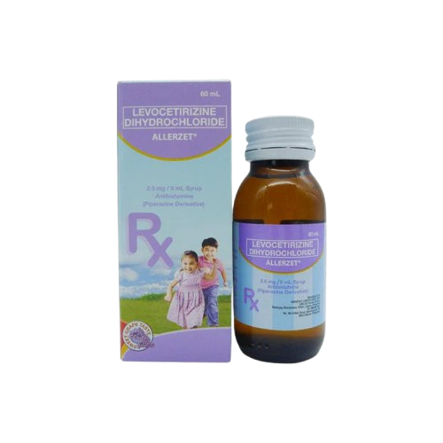 [OTC-T10200-RESP-CAT00010] Allerzet (cetirizine dihydrochloride) 2.5mg/5ml syrup, 60ml