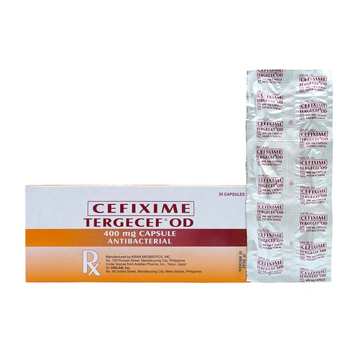 [RX-T11603-ABIO-CAT00338] Tergecef (cefixime) 400mg capsule