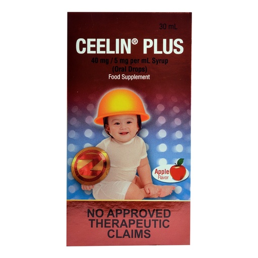 [OTC-T10408-VITF-CAT00059] Ceelin Plus (Ascorbic Acid/Zinc) Oral Drops, 30ml Syrup 