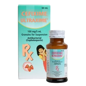 [RX-T10301-ABIO-CAT00301] Ultraxime (Cefixime) 100mg/5ml Suspension, 60ml 