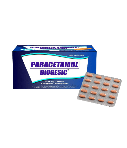 [OTC-T10114-PAIN-CAT00031] Biogesic (Paracetamol) 500mg Tablet