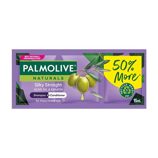 [GR-T10547-HAIR-CAT00029] Palmolive Olive Oil & Keratin Shampoo + Conditioner Purple 15ml