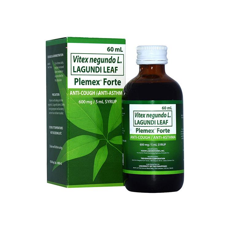 Plemex Forte (Lagundi Leaf) 600mg/5ml Syrup 60ml | Shield Drugstore Online