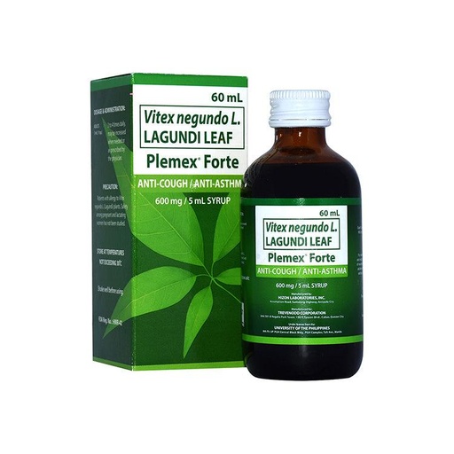 [OTC-T10253-RESP-CAT00063] Plemex Forte (Lagundi Leaf) 600mg/5ml Syrup 60ml