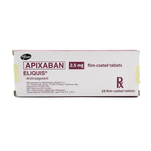 [RX-T10449-CARDI-CAT00056] Eliquis (Apixaban) 2.5mg film-coated tablet