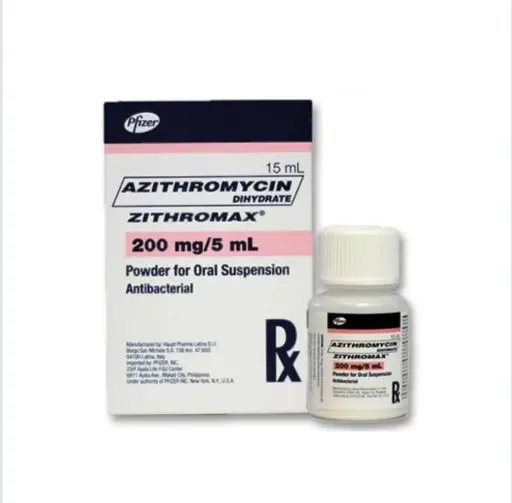 [RX-T10297-ABIO-CAT00297] Zithromax (Azithromycin) 200mg/5ml Oral Suspension 15ml 